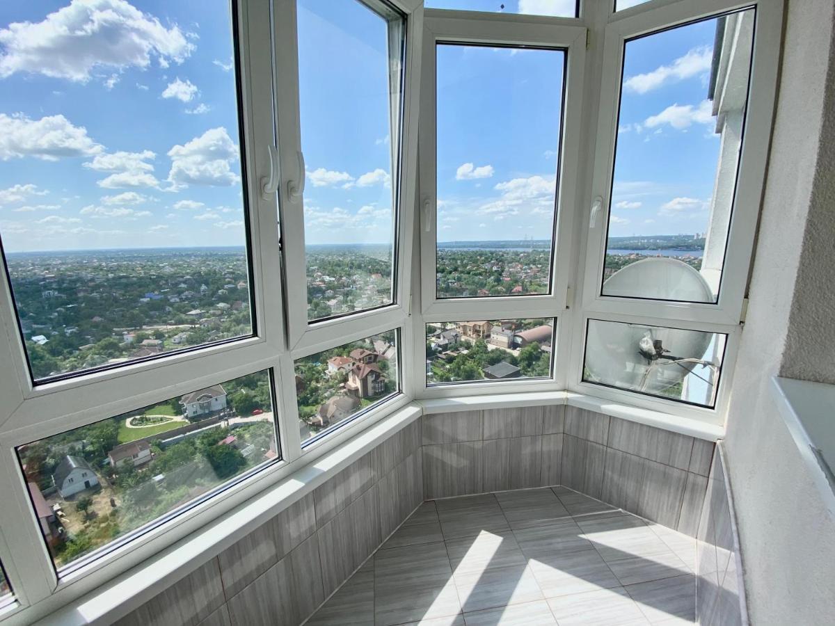 Apartments With Dnipro View เคียฟ ภายนอก รูปภาพ
